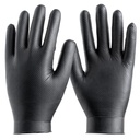 Luva nitrilo preta I 1 cx 50 unid 10 packs I modelo: DIAMANTADO I SAFETOP