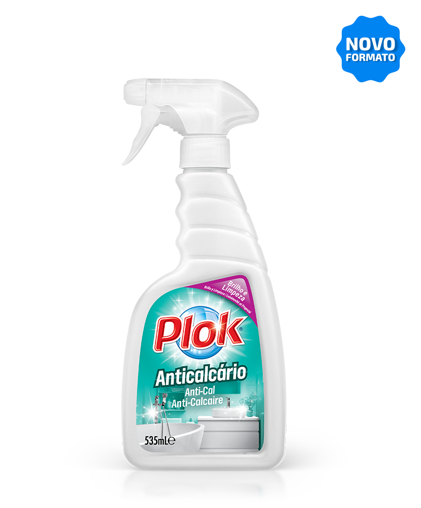 Anti-Calcário com pistola, 535 ml: Detergente de limpeza e proteção anti-calcário I PLOK
