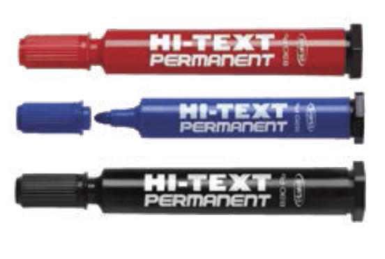 Marcador permanente I ponta redonda 5mm I côr: Vermelho