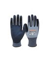 Luva anticorte C de poliuretano granulado  I pack 12 unid cx 120 pares I modelo: TASK-5 I SAFETOP