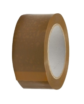 Fita cola adesiva castanha em polipropileno, 45 micras, medida: 48 mm x 66 metros (cópia)