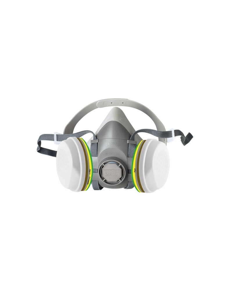 Semimáscara série 4600 de TPR hipoalergénico e filtros 34603  ABEK1P3 I SAFETOP