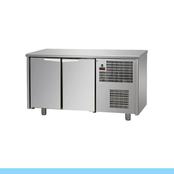 [ACTI0015491-TF02MID60] Bancada refrigerada de conservação em inox I Linha TECNODOM Série 600 GN 1/1 com 2 portas I Modelo: TF02MID60