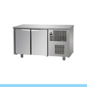 Bancada refrigerada de conservação em inox I Linha TECNODOM Série 600 GN 1/1 com 2 portas I Modelo: TF02MID60