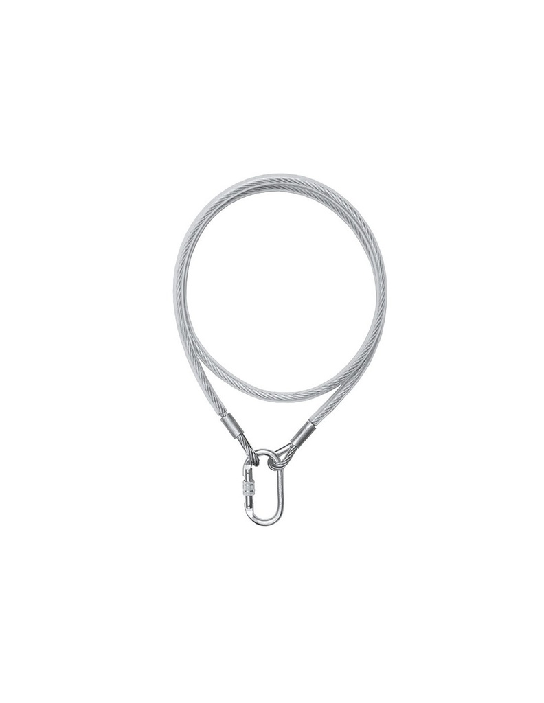 [SAFE16245-80293] Cabo coector 3 m de aço 8 mm diâmetro c/ mosquetão I SAFETOP