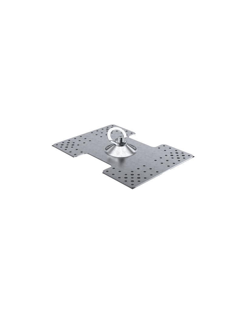 [SAFE16248-80188] Ancoragem p/ chapa sandwich + 0,50mm c/ rebites e gancho  I SAFETOP