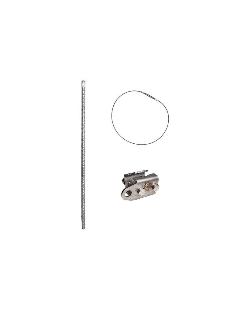 Conjunto de fixação para encostas com pica 1,2m + fixação à pica + verificador I SAFETOP