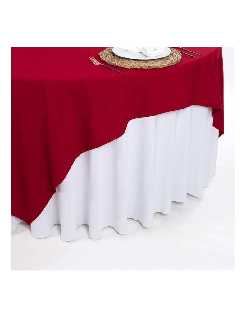 [SOLY0016375] Caminho de mesa em tecido anti-nódoa 100% Poliester, Linha Florença (cópia) (Bordeaux, 110cm)