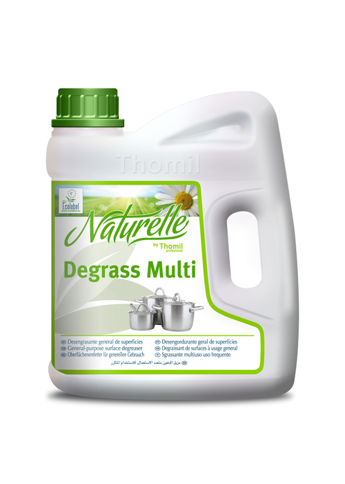 DEGRASS MULTI naturelle, 4 litros: Desengordurante multiusos uso frequente Ecolabel I THOMIL