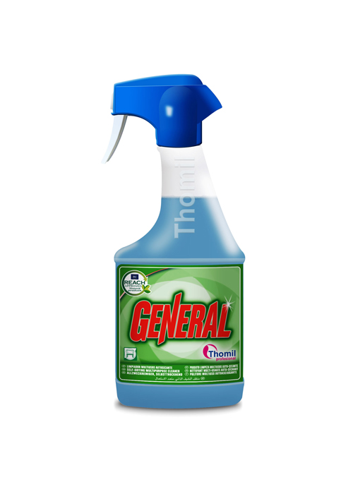 GENERAL, 750ml:  Produto limpeza multiusos auto-secante I THOMIL