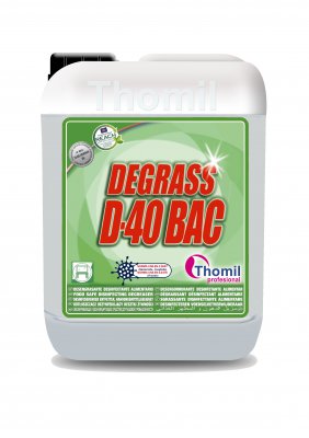 [THOM0016522-LSLG058] DEGRASS D-40 Bac, 10 litro Desengordurante Desinfetante Agro-Alimentar I THOMIL