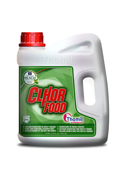 CLHOR FOOD, 4 litros: Desinfetante de frutas e vegetais I THOMIL