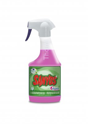 SANYOS, 750 ml: Produto limpeza geral casas de banho efeito anti-calcário e anti-óxidos I THOMIL