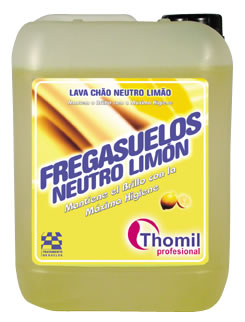 BIO-NEUTRAL LIMÃO, 10 litros: Produto limpeza neutro de pavimentos aroma limão I THOMIL