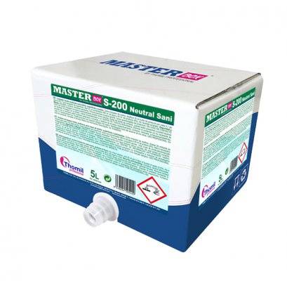 [THOM0016790-MBSF200] MASTER-BOX S-200 Neutral Sani, 5 litros: Detergente multiusos geral  I THOMIL