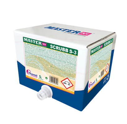 [THOM0016811-MBSF530] MASTER-BOX Scrubb S-3, 5 litros: Produto de limpeza alcalino para auto-lavadoras  I THOMIL