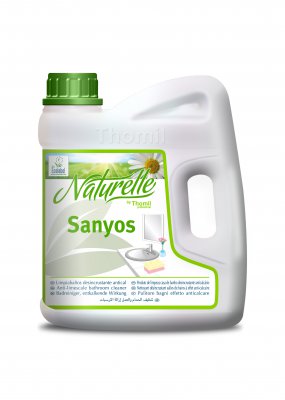 SANYOS naturelle, 4 litros: Produto de limpeza geral casas de banho desincrustante efeito anti-calcário com Ecolabel I THOMIL