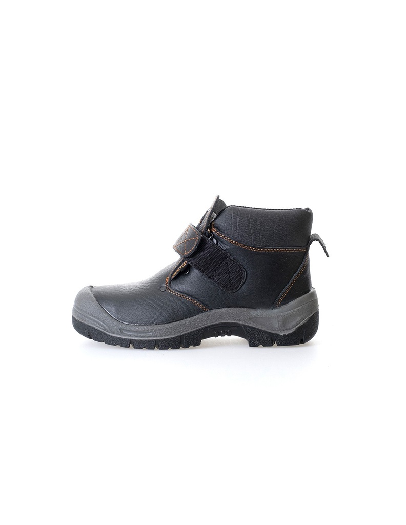 Bota de segurança, S3 I Modelo: AMIO S3 velcro e cordões interiores soldadura I SAFETOP