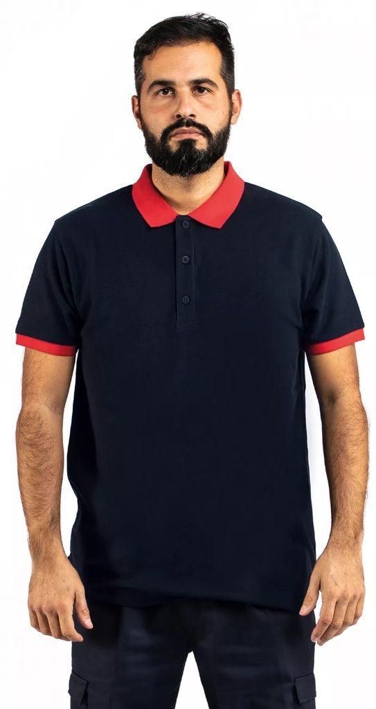 Polo Bicolor, 80% Algodão 20% Poliester, 210/220 gr