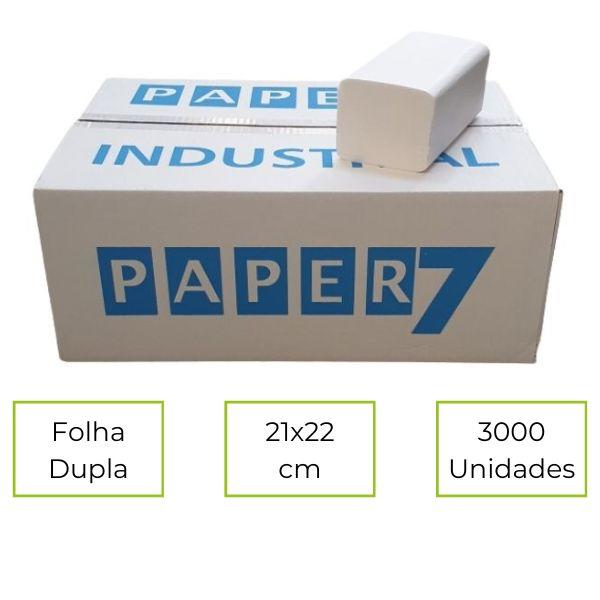 Papel toalha de mãos Zig-Zag, 21x22 laminadas, 2 folhas - Nacional cx.(3000 folhas)