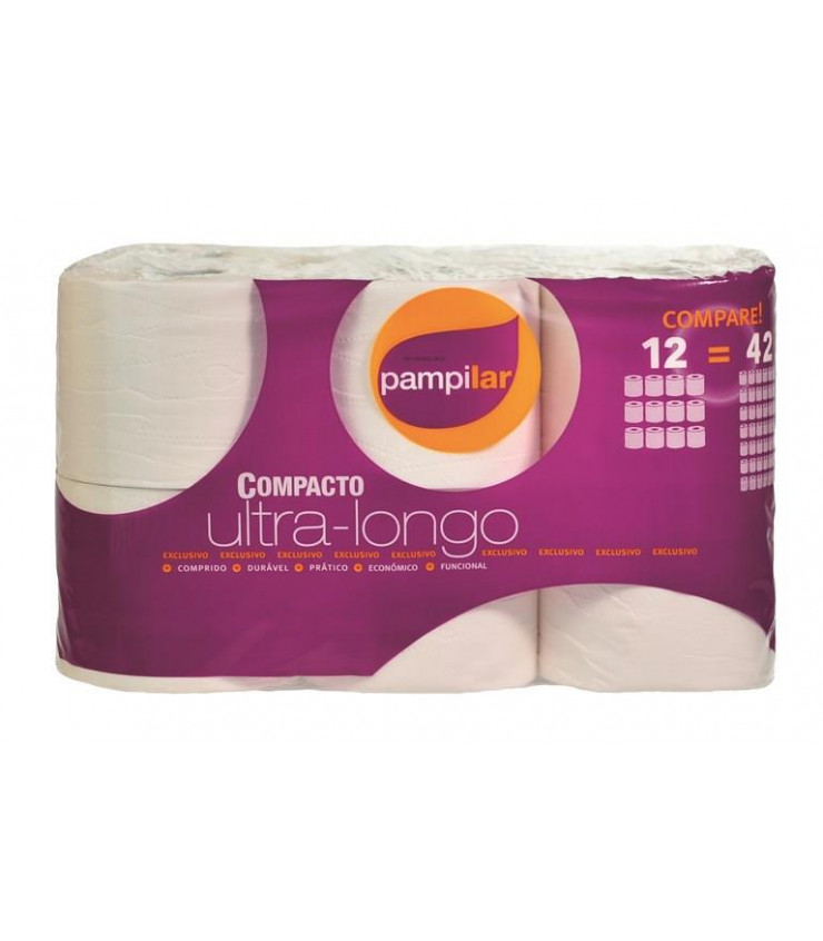 [PAP000450] Papel higiénico doméstico - Papel higiénico Suavecel Classic, 2 folhas, 60 metros (4x16, 48 rolos)