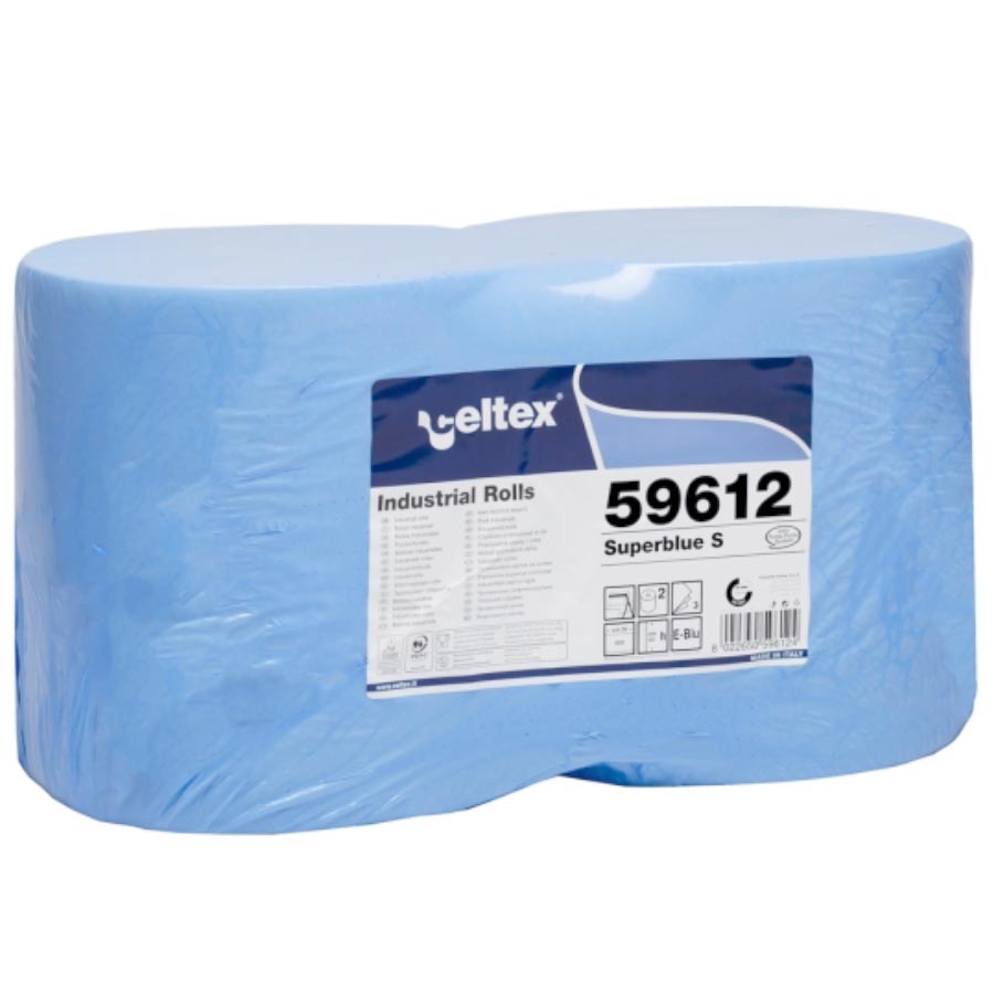 Rolo Industrial, CELTEX Super Blue S, 3 folhas (A) 22 cm x (C) 180 metros,  pack 2 rolos (Preço por rolo)