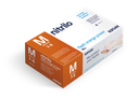 Luvas de Nitrilo Santex sem pó diamantadas I Cor: Laranja I  8,5 gramas (Pack 50)