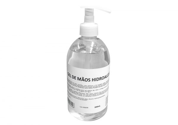 Gel desinfetante de mãos, 500 ml: Álcool Gel com Aloé-Vera