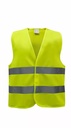 Coletes "Alta visibilidade" com velcro, 2 bandas refletoras