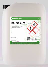 MIDA SAN 318 DR, 17 kg: Produto biocida de base alcoólica pronto a usar (DGAV).