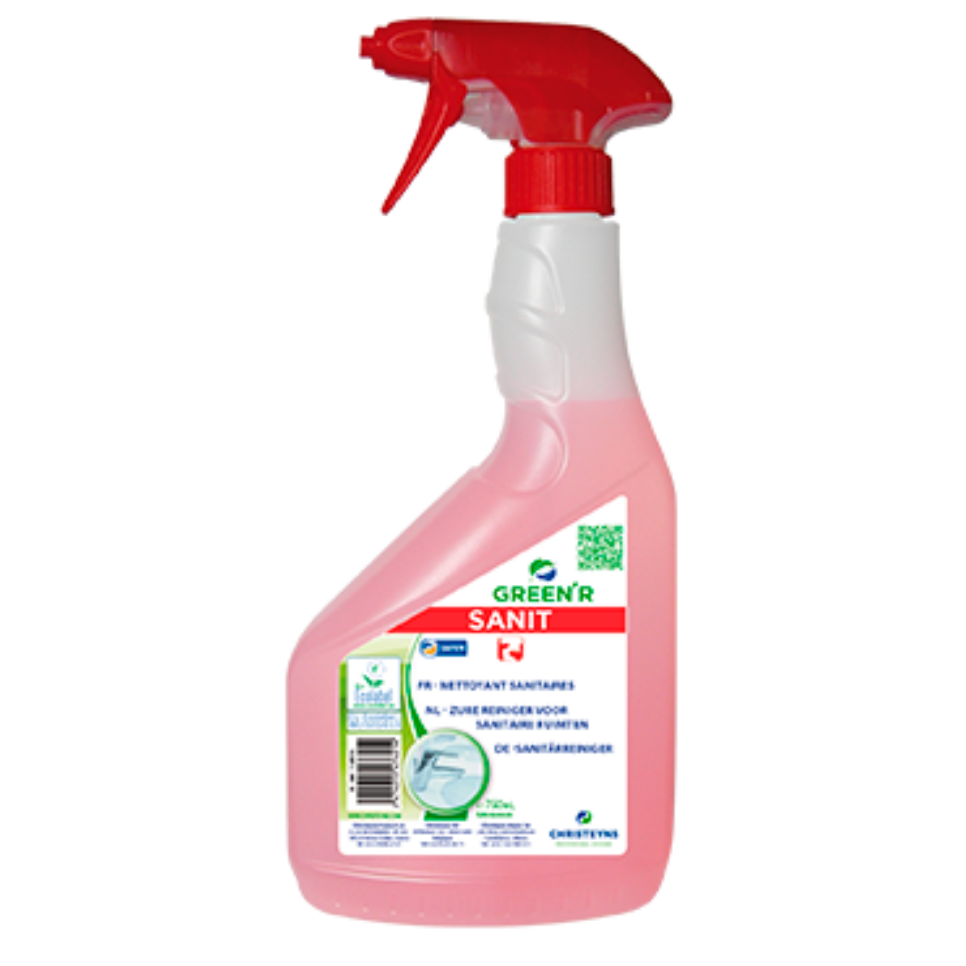 GREEN'R SANIT, 750 ml: Detergente desincrustante ecológico para lavagem de casas de banho e sanitários