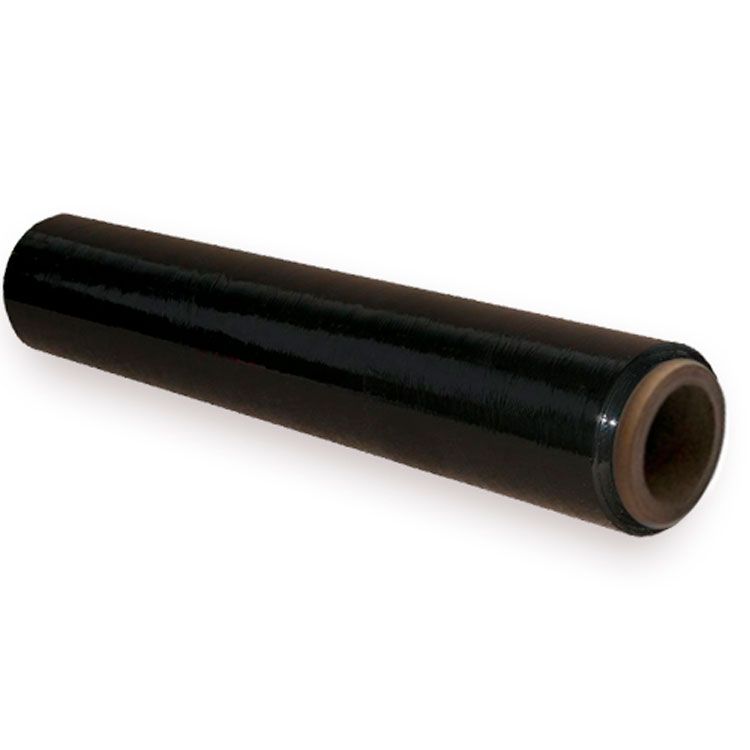 Rolo filme estirável manual de paletização I peso: 1,5 kg I mandril: 300 gramas I cor: preto I medidas: 500 mm 23 MIC I Caixa de 6 unidades