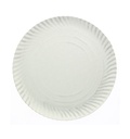 Prato em cartão branco, 1000 gramas, n° 4 23cm, pack 50 unidades