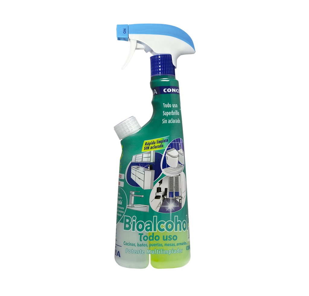 Bioálcool Multiusos 425 ml, Concentralia, EcofoamSystem - SALLÓ: Detergente desinfetante com bioálcool.