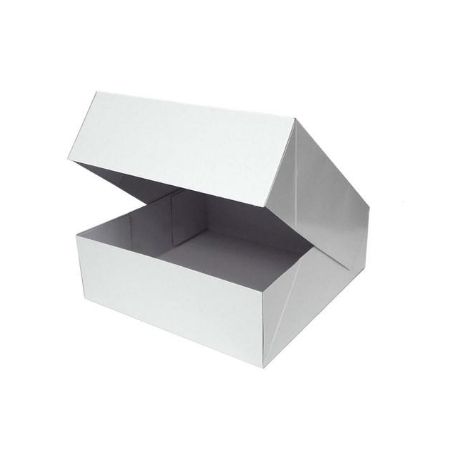 Caixa em papel Branco para pastéis -  Nº 4/P18 – 21x24x7 (cm), (Preço unidade) (cópia)