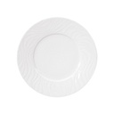 Prato sobremesa, branco, 22 cm, Linha Waves I SPAL