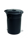 Balde do lixo | Cor preta | Capacidade 50 L | Com Asas de fecho Incorporadas Metálicas| Balde de Lixo com tampa (cópia)