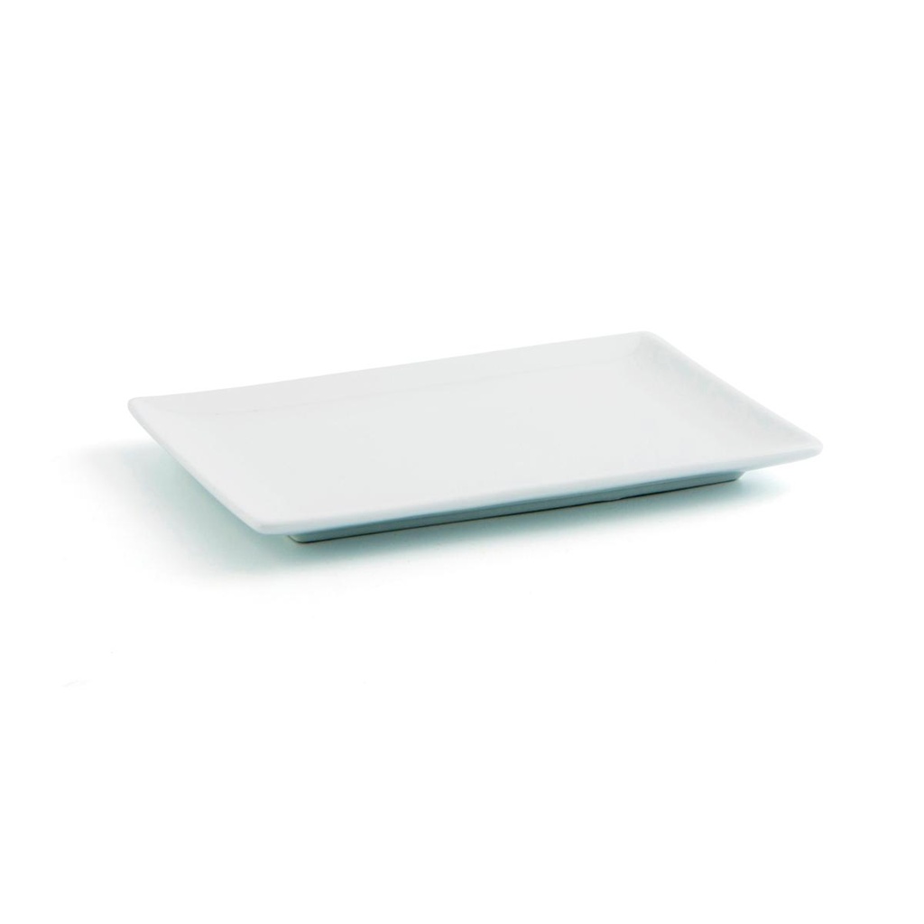 Bandeja retangular 20x13cm em porcelana, Linha GASTRO FUN - QUID