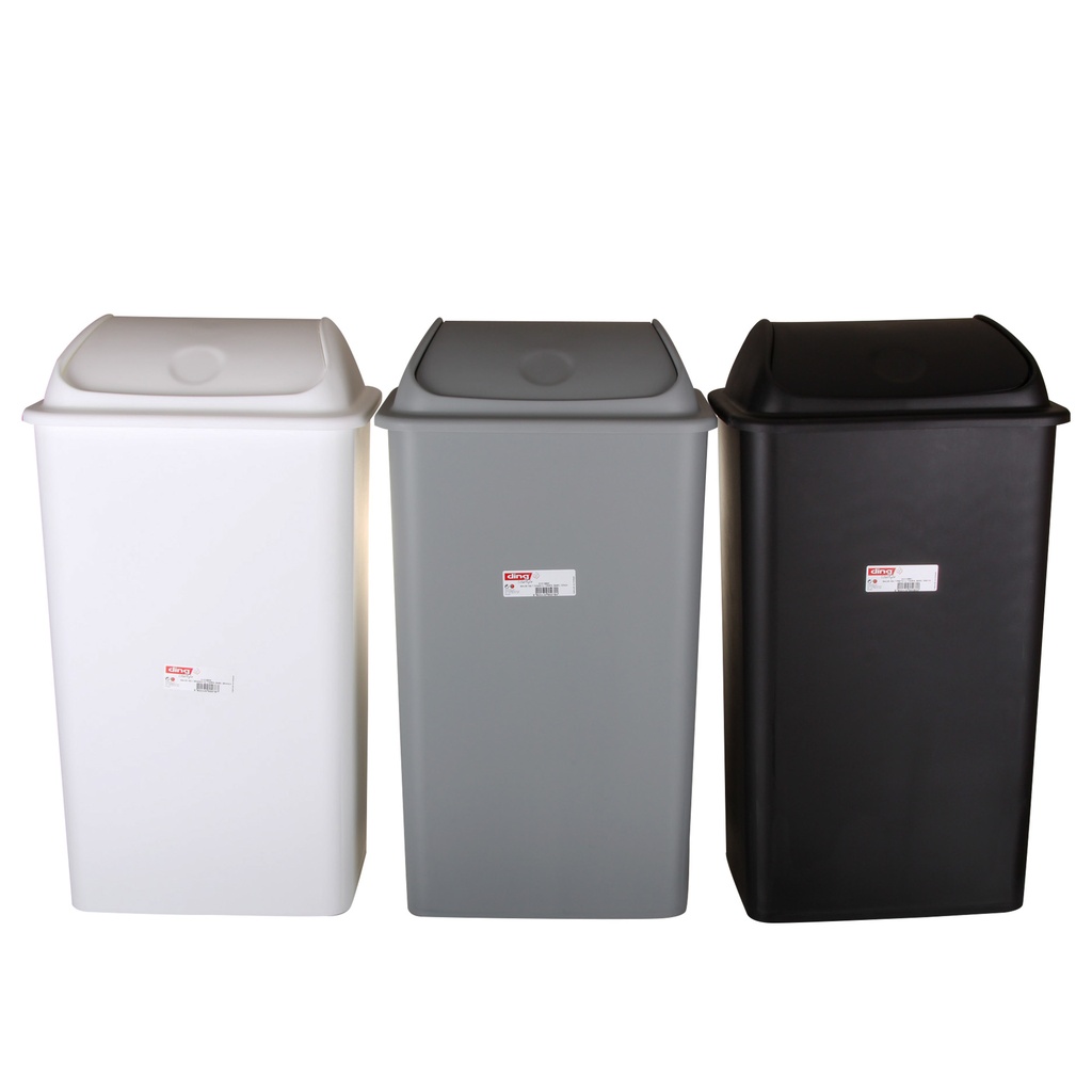 [P4907] Balde do lixo com tampa basculante| Capacidade 42 L (Branco)