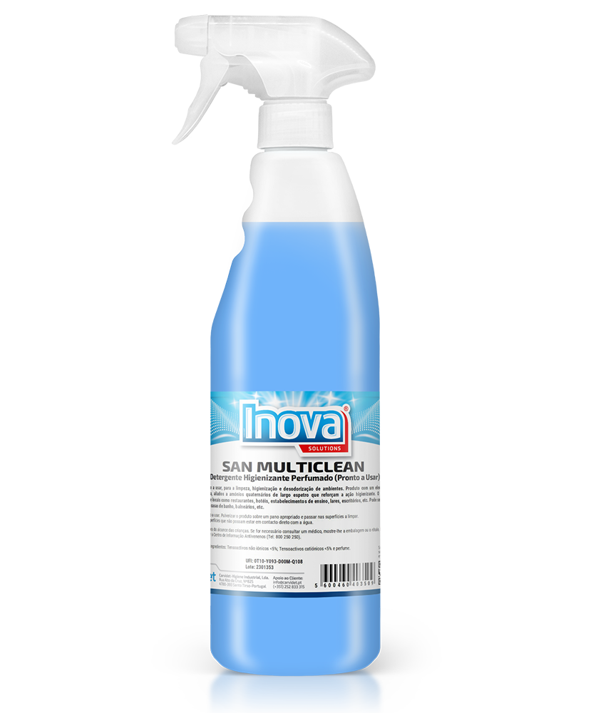 SAN MULTICLEAN, 750 ml: Detergente higienizante perfumado I INOVA