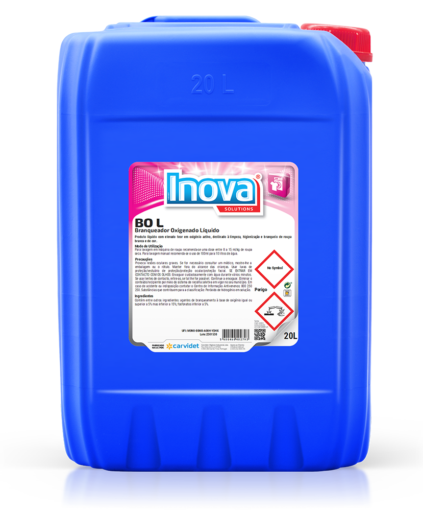 BC L, 20 litros: Branqueador clorado liquido maquina de lavar roupa I INOVA (cópia)