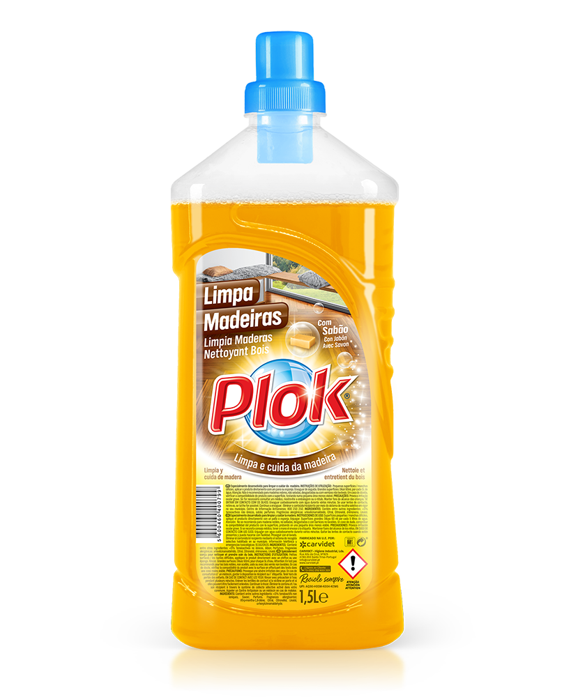 Limpa madeiras com sabão, 1500 ml: Detergente de limpeza para madeiras I PLOK