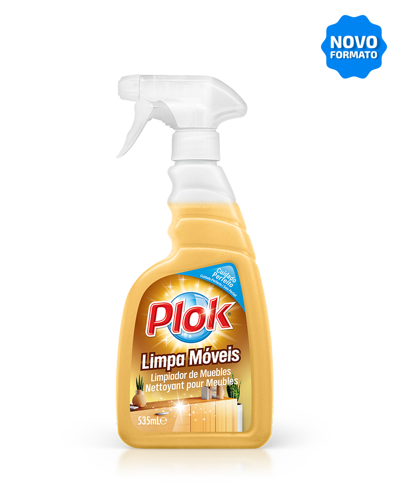 Limpa móveis com pistola, 535 ml: Detergente para limpeza e proteção de madeira I PLOK