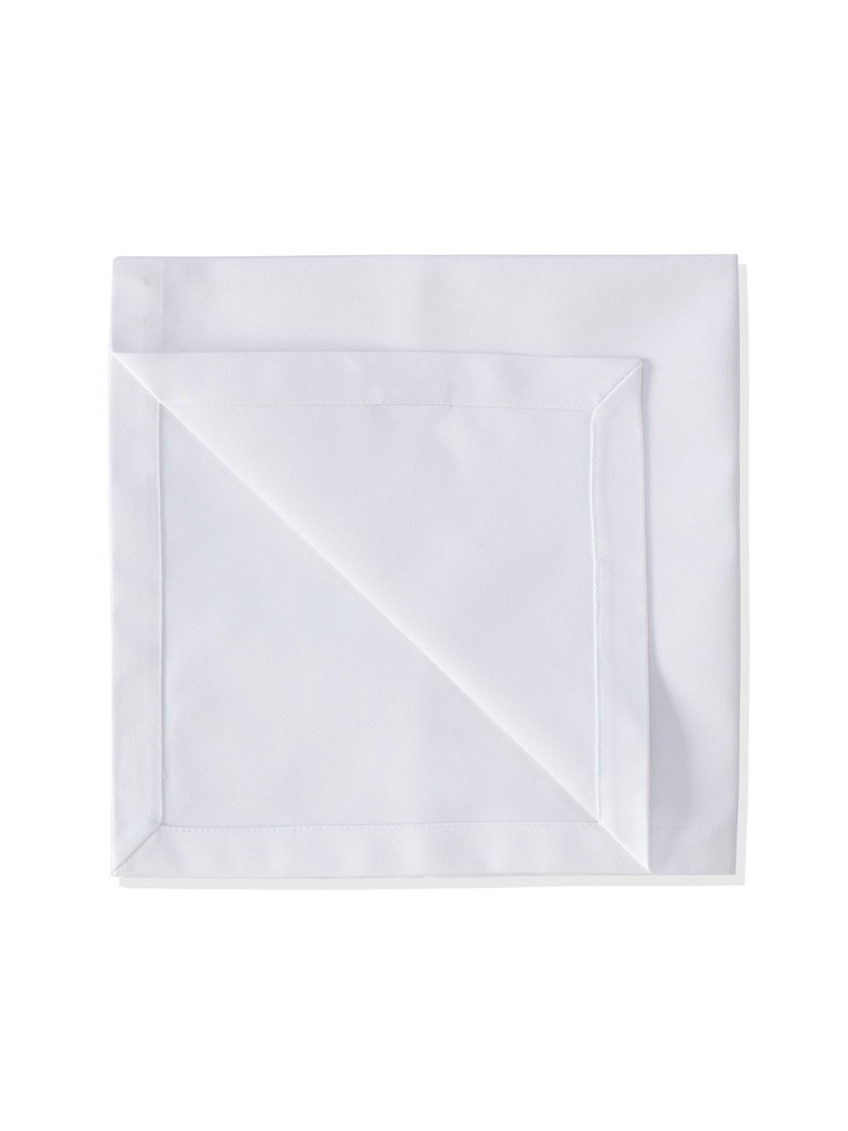 [P6804] Guardanapo em tecido, Linha Florença (100% poliester antimancha e nódoas) (cópia) (Branco, 40x40cm)