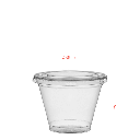 Taça copo em PET com tampa rasa com furo 280 ml + TP, Ecovalor incluído, caixa 800 unidades