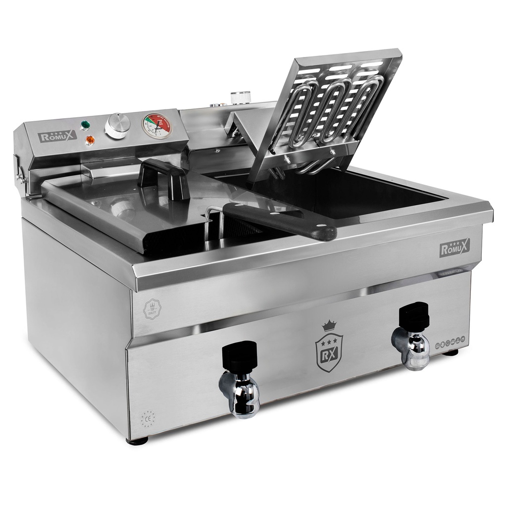 Fritadeira elétrica 10 litros, com torneira I Romux (cópia) (cópia) (cópia) (cópia) (cópia) (cópia) (cópia) (cópia) (cópia)