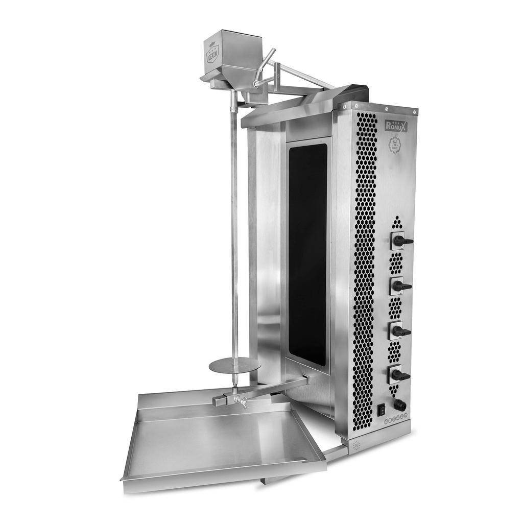 Grelhador a gás Showarma Kebab I 4 queimadores I Romux (cópia)