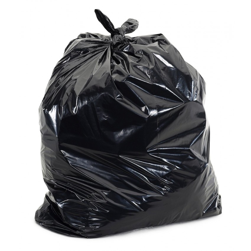 [MACA007534] Rolo Saco de Lixo Industrial I BD Preto - 60x100/0,08 I Rolo de 10 sacos I Caixa de 10 rolos I 80 Litros