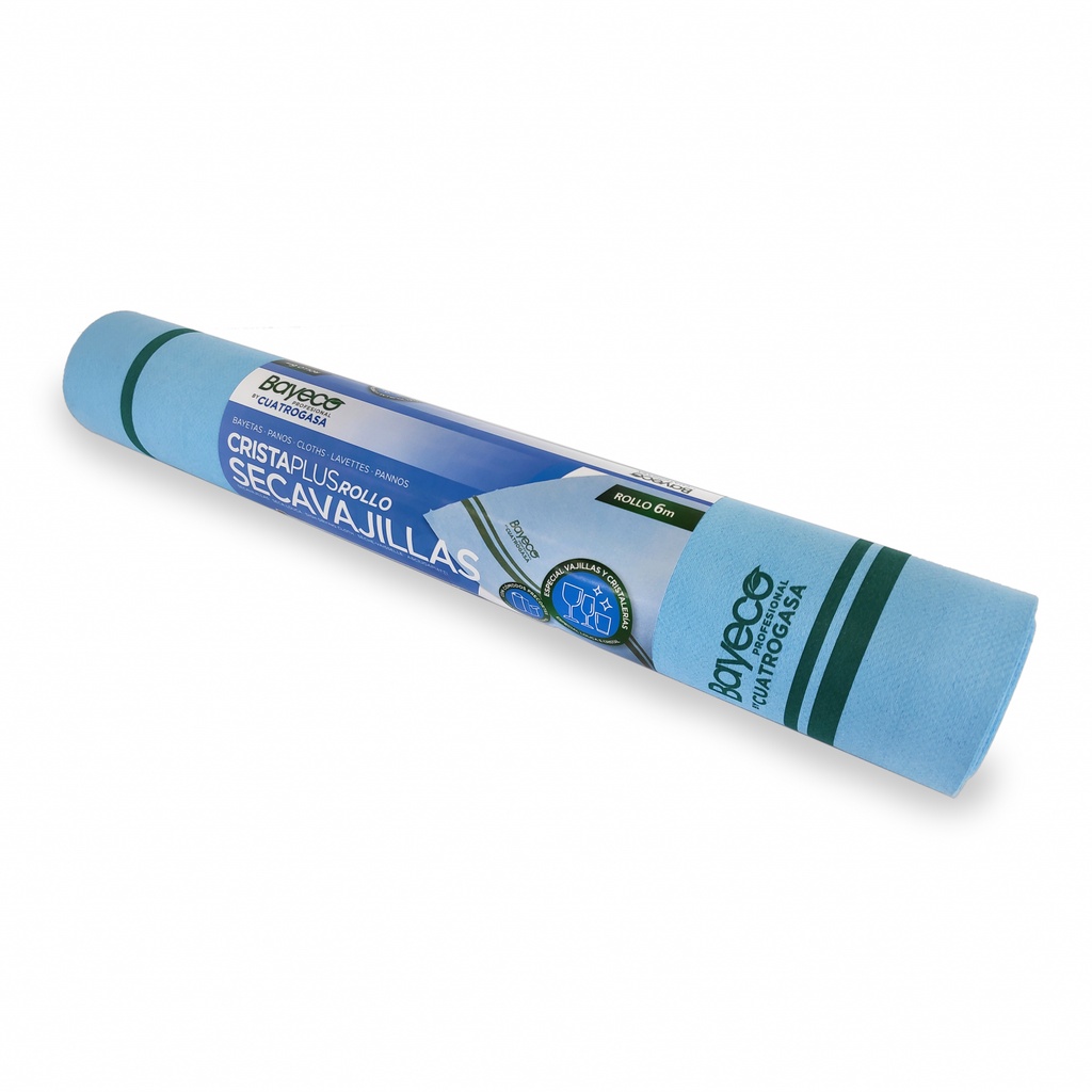 Rolo de 10 panos microfibra cristalplus Azul 110gr/m2 I Bayeco