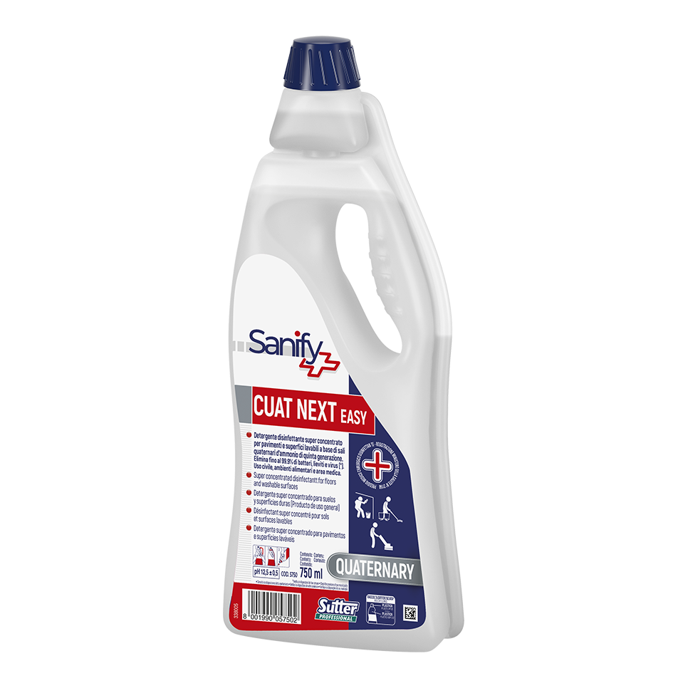 CUAT NEXT HA, 5kg: Detergente desinfetante bactericida, fungicida e virucida I SUTTER (cópia)